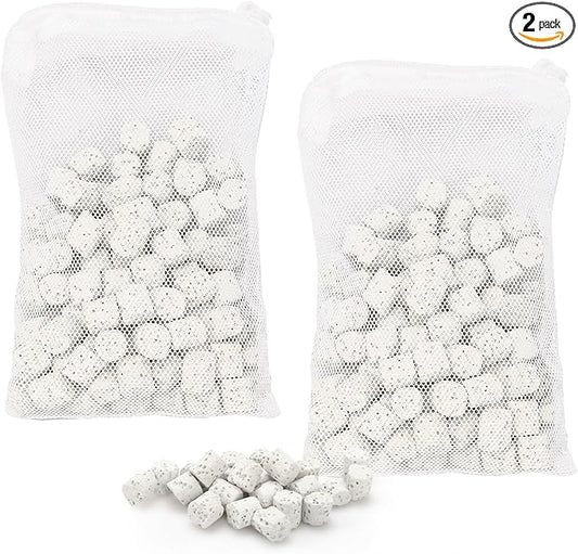 2 Pack of Bio-max Aquarium Filter Media Replacement for Fluval U Underwater Filter, 3.88Oz/110g Bio Ceramic Rings Filter Media for U2/U3/U4 Filters