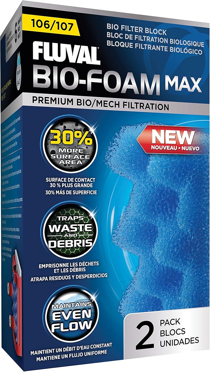 Fluval Bio-Foam Max 106/107, 2 pk