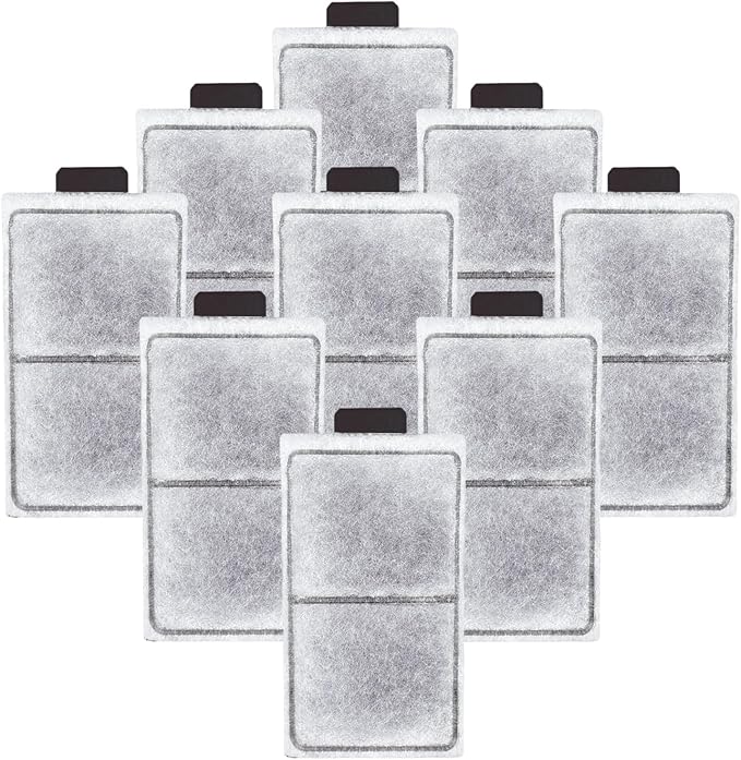 9 Pack PF-S Fish Tank Filter Cartridges, Aquarium Filter Cartridges Replacement Compatible with Top Fin Silenstream PF10 Power Filters