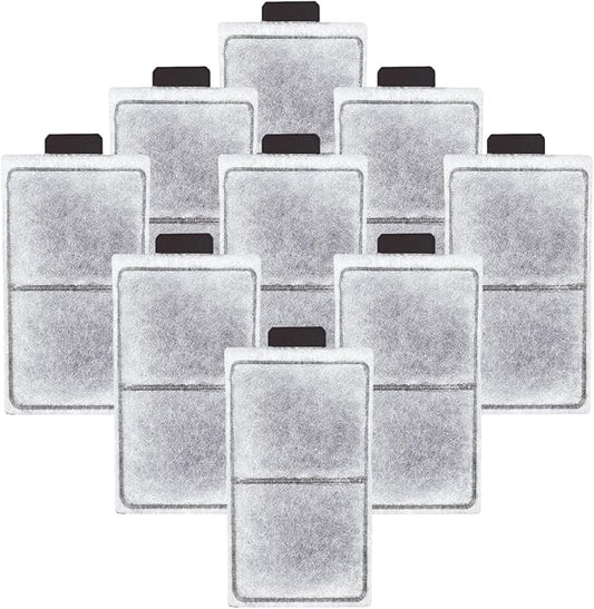 9 Pack PF-S Fish Tank Filter Cartridges, Aquarium Filter Cartridges Replacement Compatible with Top Fin Silenstream PF10 Power Filters