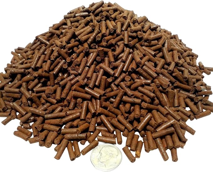 5-Type 1/8" x 7/16" Sinking Sticks of Multi-Worms, California Blackworms, Tubifex Worm, Earthworms, Bloodworm Sticks for Shrimp, Snails All Tropical Fish - 1/8-lb