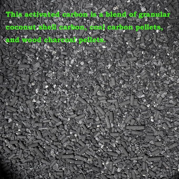6 Lbs Activated Carbon Charcoal in 6 Media Bags for Aquarium Fish Tank Pond Pellets Canister Air Filter AC x6