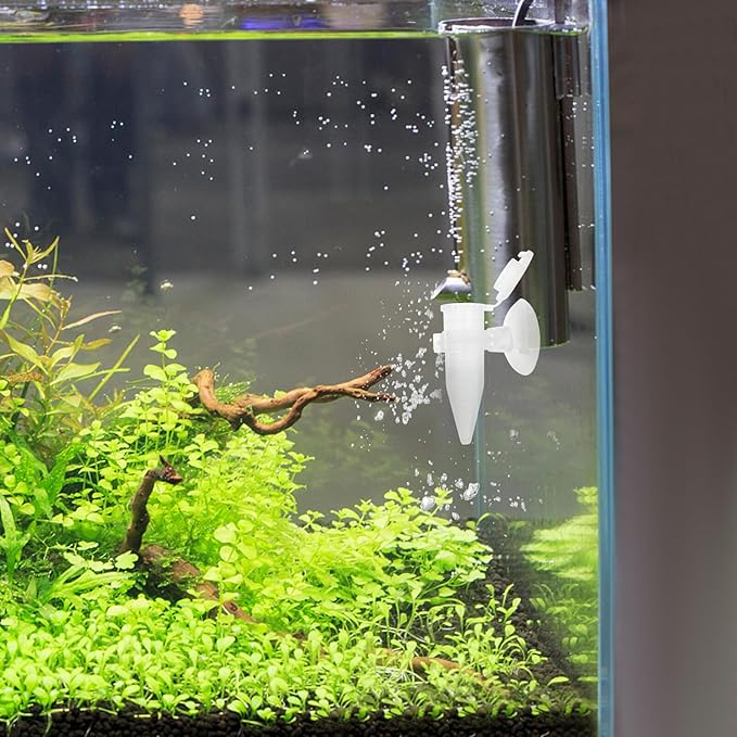 5pcs Mini Aquarium Shrimp Feeder Tube with Suction Cup, Automatic Fish Tank Feeder for Small Shrimp and Ornamental Fish