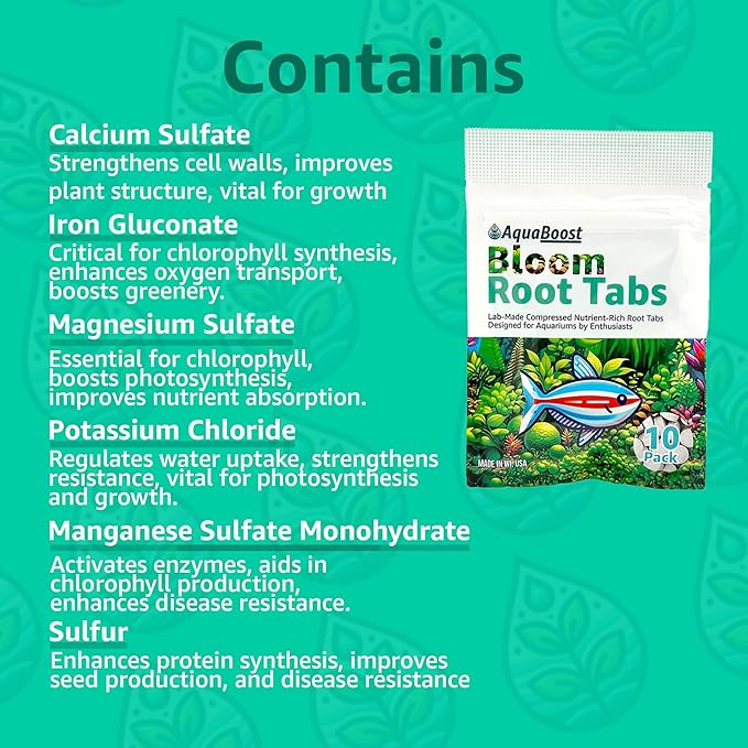 Bloom Root Tabs Aquarium Plant Supplement | Fish Tank Root Tabs (20 Pack)