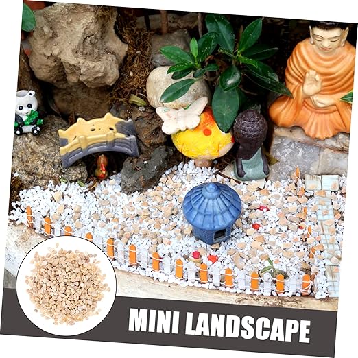 Totority 1bag Bag of Decorative Stones for Landscapes Garden Rock for Dioramas Scenery Basing for Terrariums and Bonsai Decor