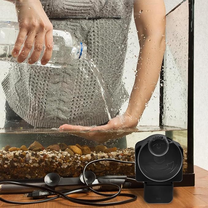 Mobestech Automatic Fish Tank Feeder Large-Capacity Fish Food Feeder for Aquarium Betta and Goldfish Timer Feeding Tool Suitable for Vacation and Turtle Tanks