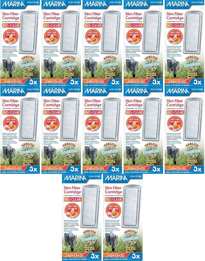Marina 36 Pack of Bio Clear Cartridge for Slim Filters