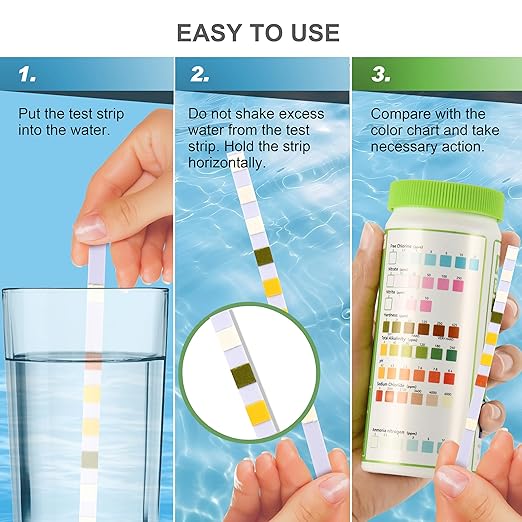 AAwipes Aquarium Test Strips 8-in-1 100PCS & Ammonia Test Strips 100PCS