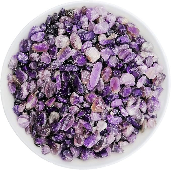 335g Assorted Amethyst Quartz Crystals Rocks Amethyst Crushed Crystal Quartz Tumbled Rocks and Crystals
