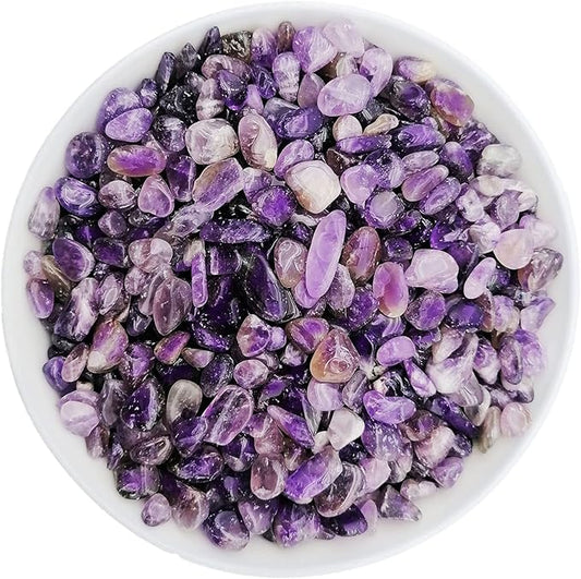 335g Assorted Amethyst Quartz Crystals Rocks Amethyst Crushed Crystal Quartz Tumbled Rocks and Crystals