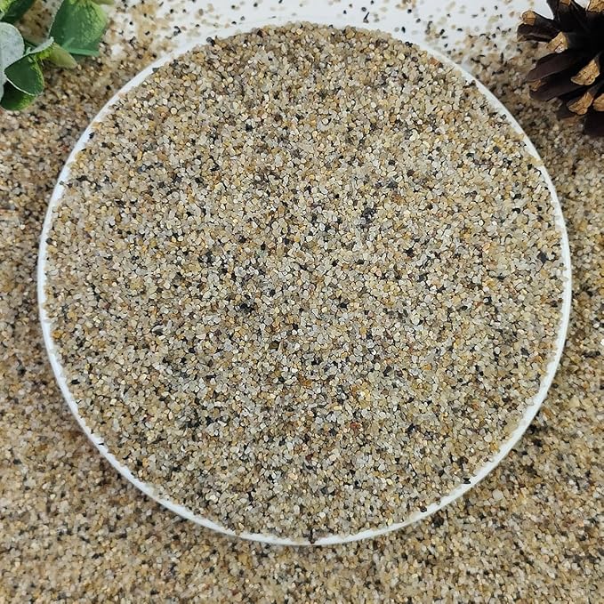 YISZM 20lbs Aquarium Gravel, 1/16"(0.6-1.2mm) Natural River Rocks Succulent Cactus Pea Gravel for Plants, Fish Tank, Decorative Pebbles for Gardening, Flower Pots, Vase Fillers, Landscaping