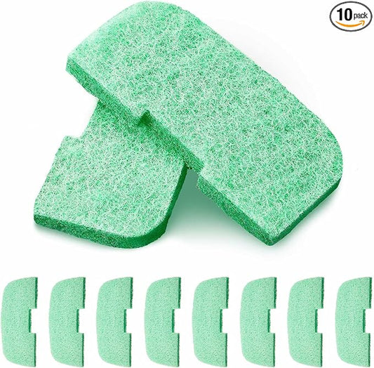 Threlaco 10 Pack Compatible with Fluval 106/206/107/207 Phosphate Remover Pads, Aquarium Canister Filter Media Replacement Pads for Fish Tank (Green)