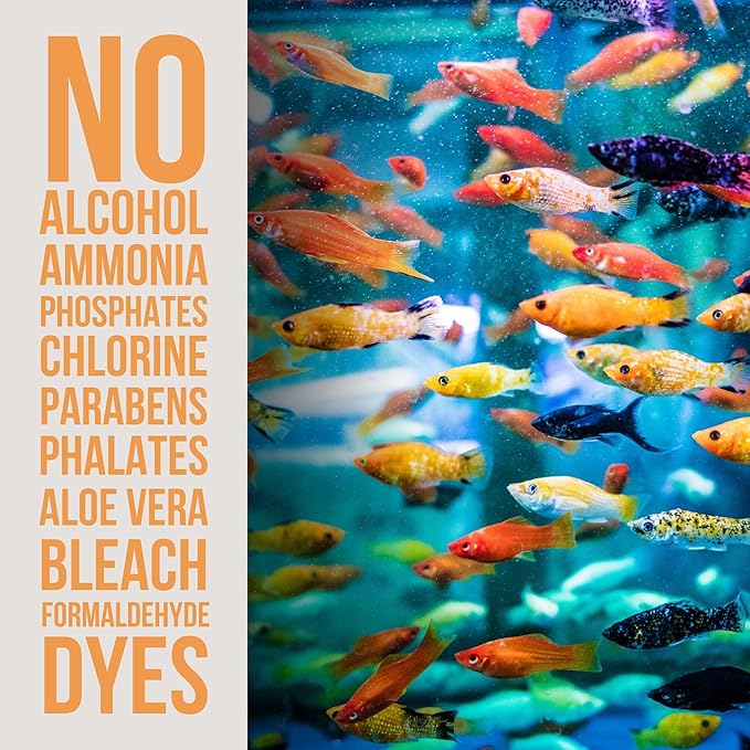 Aquarium Water Conditioner - All-in-1 Fish Tank Dechlorinator - Removes Ammonia, Nitrite, Chlorine & Chloramine, Detoxifies Heavy Metals - Freshwater & Saltwater - Treats 960 Gallons (16 fl oz)