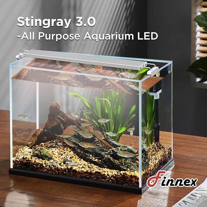 Finnex Stingray 3 Aquarium LED Light, 24/7 Lunar+, Controllable, Extendable Legs (24 Inch)