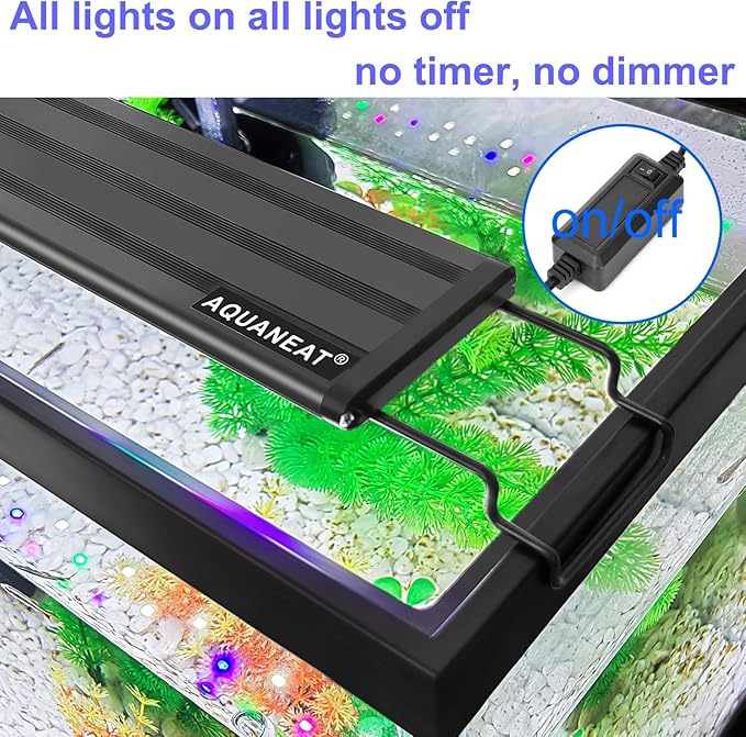 AQUANEAT LED Aquarium Light Full Spectrum for 16 Inch to 20 Inch Fish Tank Light Fresh Water