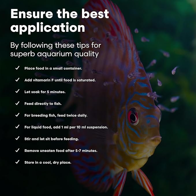 Brightwell Aquatics Vitamarin-F – Complete Vitamin Supplement for Freshwater Fish & Invertebrates – Supports Health, Color & Spawning – No Refrigeration, 125 ml