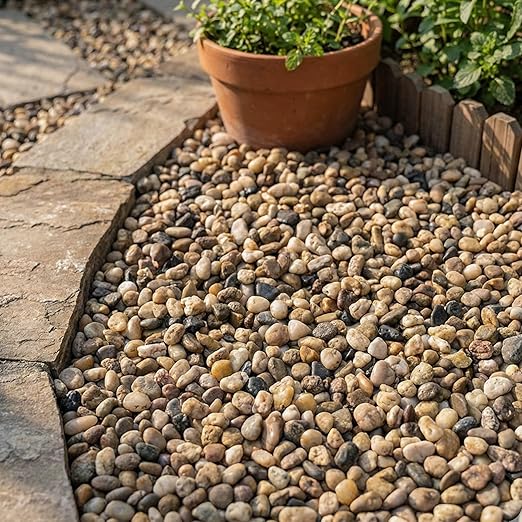 River Rocks Decorative Ornamental Vase Filler 0.5" - 0.75" Natural Aquarium Gravel 30 lbs - Landscaping Pebbles for Indoor Plants, Succulents,Terrarium & Home Decor, DIY & Crafting – Royal Imports
