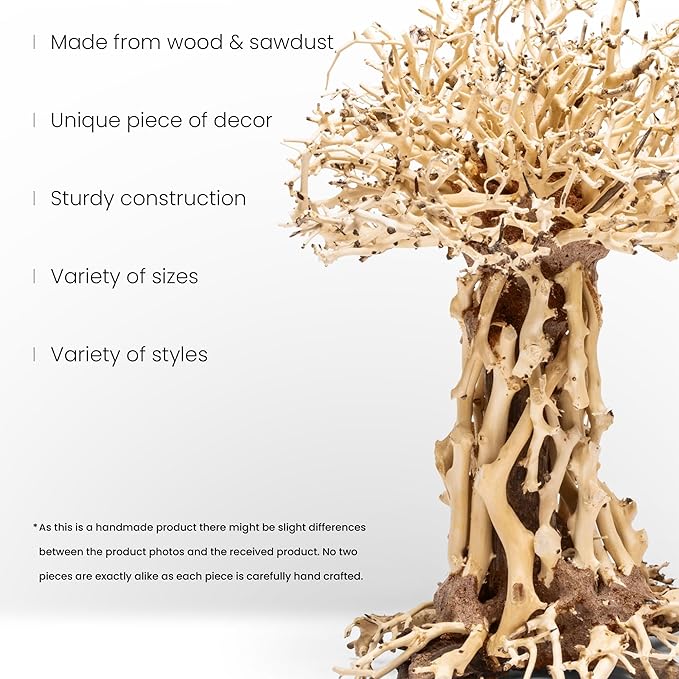 Ultum Nature Systems Bonsai - Handcrafted Hardscape Driftwood for Aquarium, Terrarium, Vivarium, Natural Aquascape Hardscape Decorations, Aquascaping Hardscape for Live Aquatic Plants - 007, Small