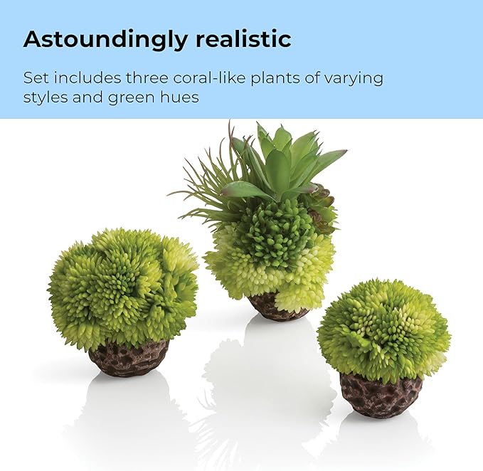 biOrb Coral Balls, Set of Three, Made with Durable, Non-Toxic Materials for Freshwater or Saltwater Aquariums