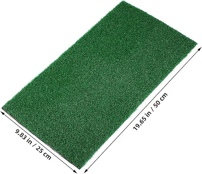 TOYANDONA Artificial Grass Turf - Turtle Basking Platform Accessories Aquarium Grass Mat Artificial Pet Turf for Fish Tank Reptile Terrace Turtle, 19. 6x9. 8 Inch