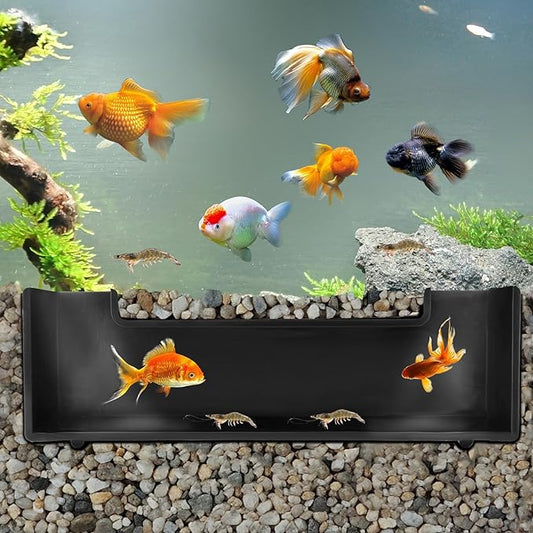 CPLIKE Shrimp Cave Aquarium Tunnel, Aquarium Decor Habitat Decoration, Black Plastic, Modern, Corydora Catfish, Kuhli Loach, Clown Cory Shrimp, Fish, 0.5"D x 2.5"W x 1.5"H