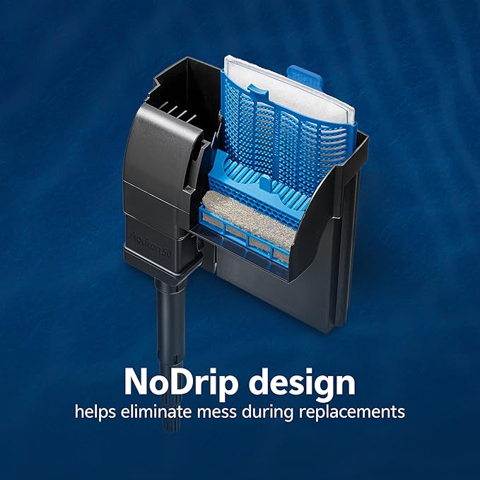 Aqueon PRO Replacement Filter Cartridges, NoDrip Design, for Freshwater and Saltwater Aquariums, Large, 3 Pack