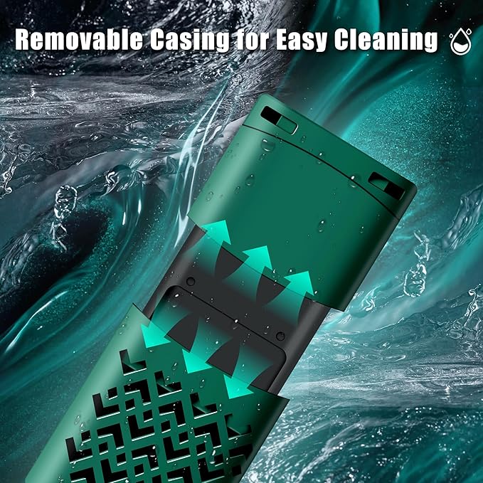 300W Smart Aquarium Heater Submersible with Variable-Frequency Energy Savings, Dual Probes for Leaving Water Automatically Stop, PTC Tech for Overheat Protection, Adjustable for Freshwater, Saltwater