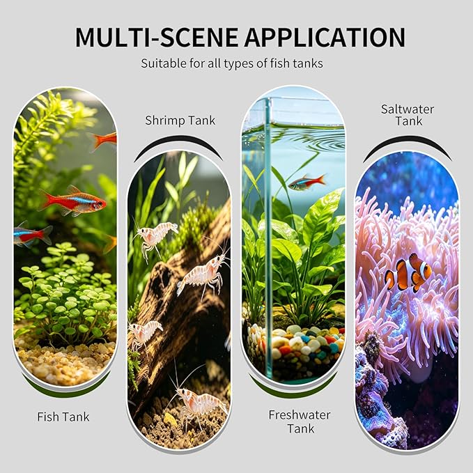 UPETTOOLS Fish Tank Chillers Fan, Small Aquarium Cooling Fan Cold Wind Chiller Adjustable Speed for Shrimp Coral Tropical and Sea Fish Tank（3-7Gal）