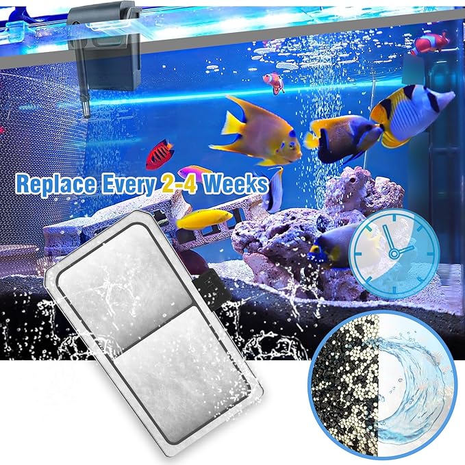 6-Pack Filter Cartridge Replacements for Top Fin EF-S Element and BF5 BETTAFLO