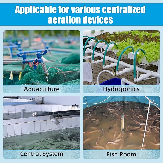 AQUANEAT 20pcs Aquarium 1 Way Thread Valves, Air Flow Control Valves, Manifolds Distributor for Pumps Fish Room Air Systems
