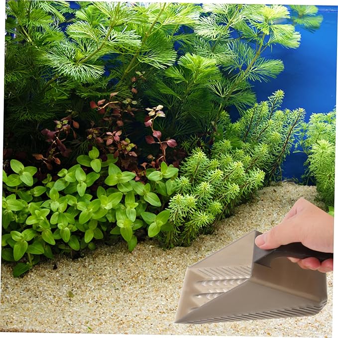 HANABASS Convenient Multi-Function Plastic Sand Shovel for Aquarium Cleaning Ergonomic Design for Tank Maintenance for Substrate and Sediment Removal
