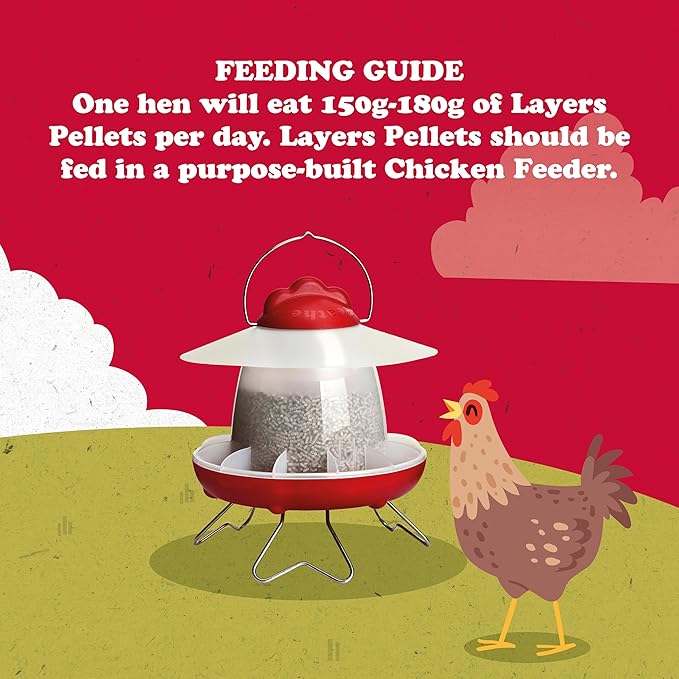 Feathers and Beaky & Beaky Free Range Layers Pellets 15kg, Clear