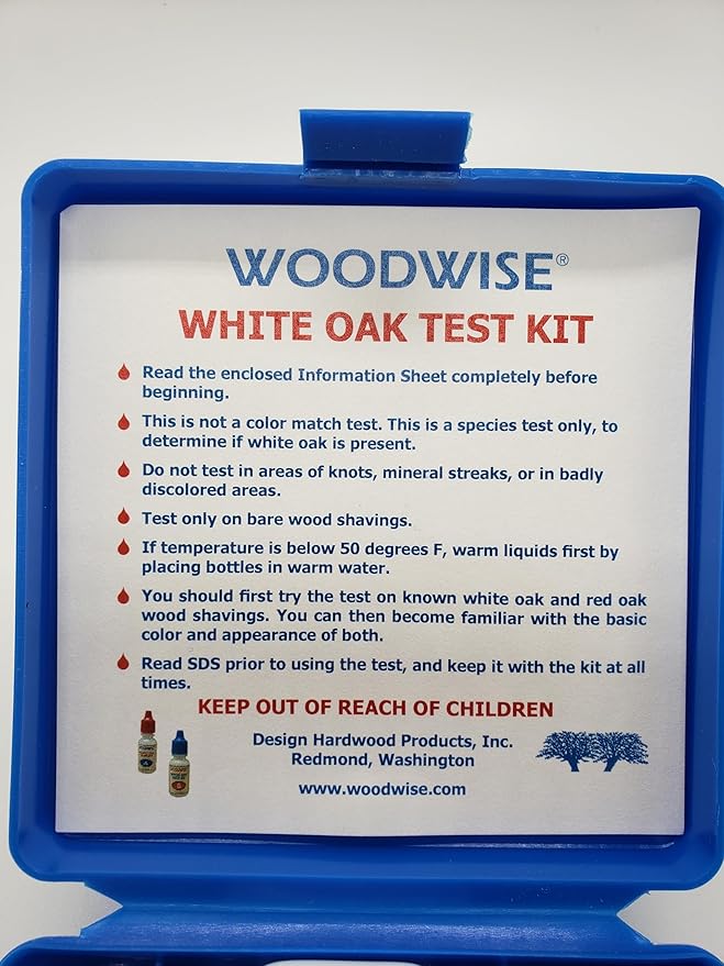 Woodwise White Oak Test Kit