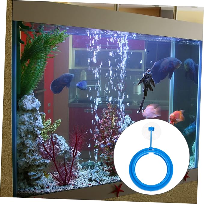 3pcs Automatic Feeder Fish Tank Feeding Ring Plastic Material Simple Design Floating Food Tray