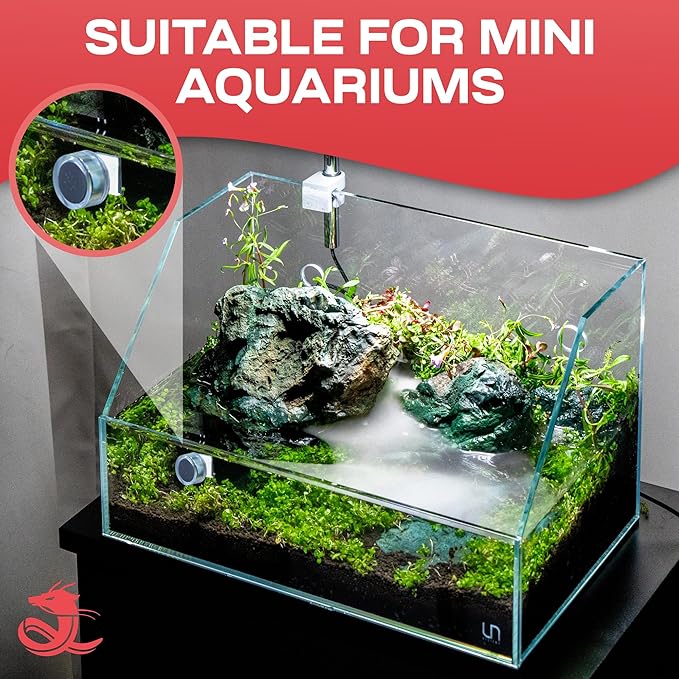 Chihiros Magnetic Aquarium Cleaner for 6-8mm Tank - Non-Slip and Scratch-Free Aquarium Magnetic Glass Cleaner - Floating Magnetic Fish Tank Cleaner - Aquarium Cleaning Tools - Mini