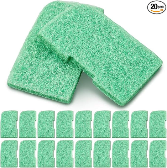 Threlaco 20 Pack Compatible with Fluval 307/407/306/406 Phosphate Remover Pads, Aquarium Canister Filter Media Replacement Pads for Fish Tank (Green)
