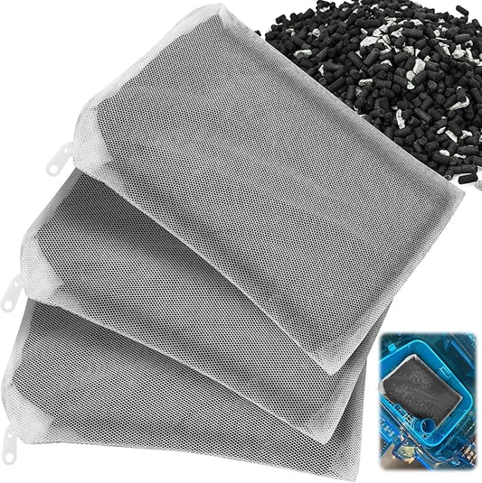 3 Pack 8 Oz Pro-C Mixed Aquarium Canister Filter Media Bag (Activated Carbon + Zeolite) for Penn-Plax Cascade Filter Parts, Also fits Eheim ECCO, Eheim Pro/Pro II, AquaClear 500 and FilStar Canisters