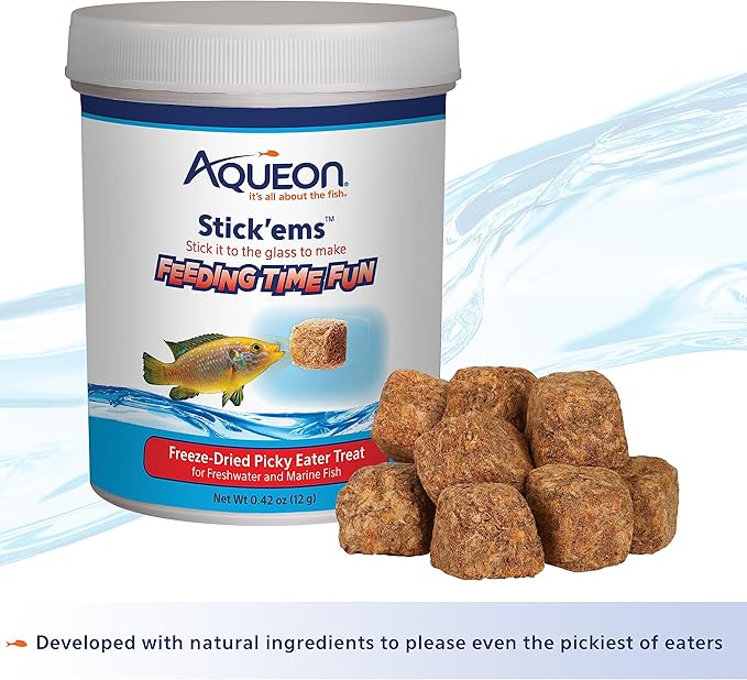 Aqueon Stick'ems Freeze-Dried Picky Eater Pet Fish Treat