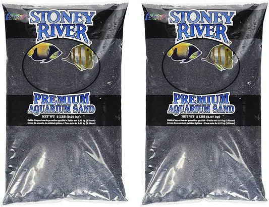 Estes' Gravel Products AES06606 Marine Sand Black for Aquarium, 5-Pound (Two Pack)