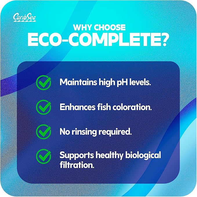 Carib Sea Eco-Complete African Cichlid Substrate – 20 lb – Live Sand for Aquariums – Supports High pH, Buffers Water for Life – Ideal for African Cichlids