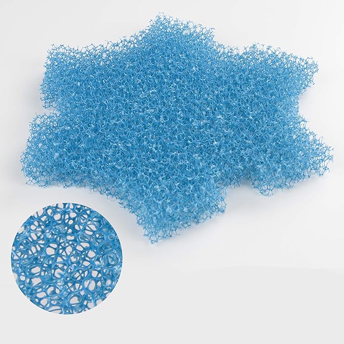 Replacement Blue Coarse Foam Filter Fit for Oase SwimSkim 25 Floating Pond Skimmer (Pack of 6pcs)