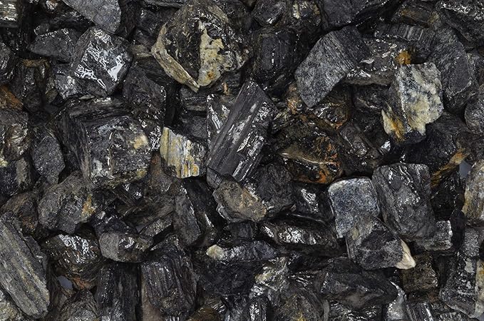 Fantasia Materials: 5 lbs of Black Tourmaline Rough Stones from India