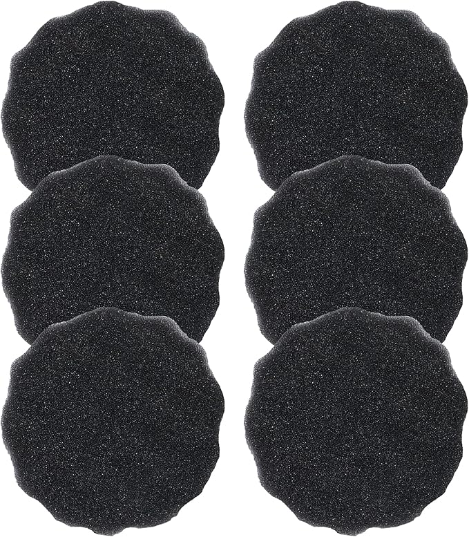 Think Crucial Replacement Aquarium Bio-Foam Filters - Compatible with Fluval FX4, FX5 & FX6 (6 Pack)