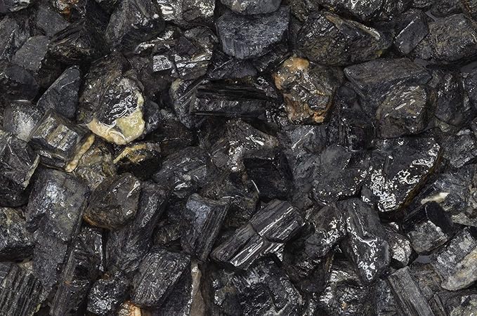 Fantasia Materials: 5 lbs of Black Tourmaline Rough Stones from India