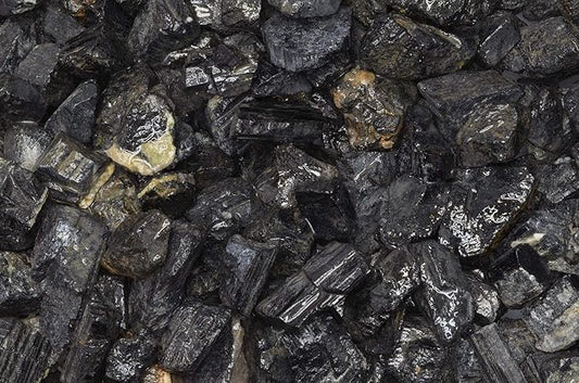 Fantasia Materials: 5 lbs of Black Tourmaline Rough Stones from India