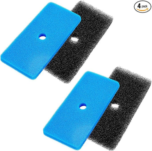 AQUANEAT Replacement Pond Filter Pads Compatible with TotalPond 52231 and 52229 Pond Filter Box Sponge Filter Media Pad for Outdoor Koi Fish (4pcs)
