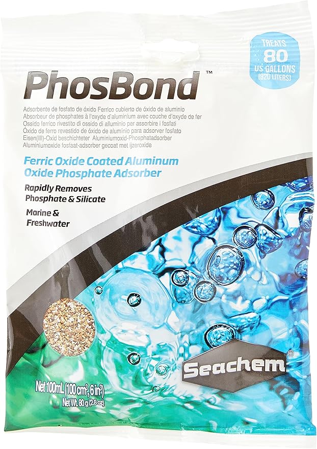 Seachem PhosBond Phosphate Silicate Remover Aquarium Filter Media, 100ml
