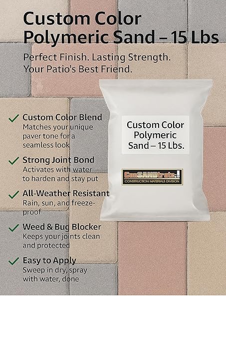 Custom Colored Polymeric Sand - 15 Lb. Bag (Georgia Clay)