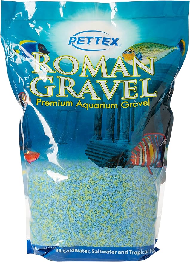 Monster Pet Supplies Pettex Roman Gravel Aquarium Gravel (4.4lb) (Aqua Blend)