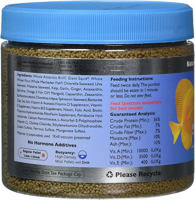 New Life Spectrum Naturox Series Marine Formula Supplement, Pet Fish, 300g